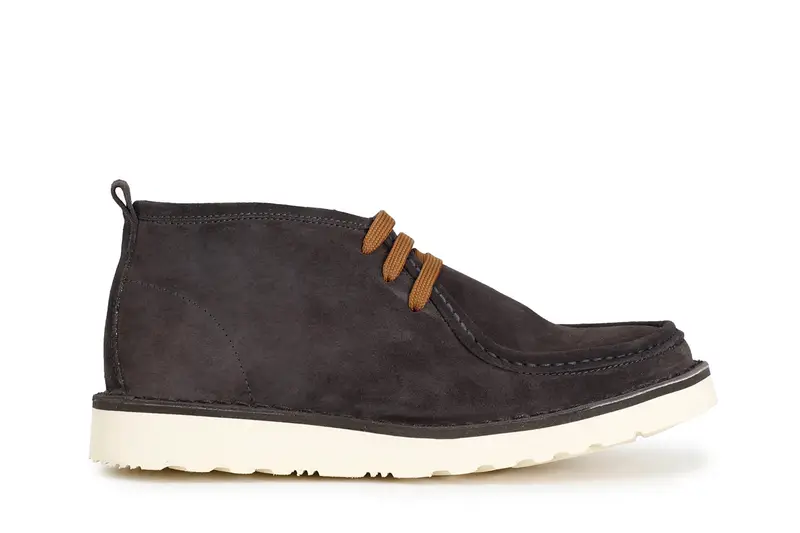 scarpa modello polacchina uomo allacciata grigio