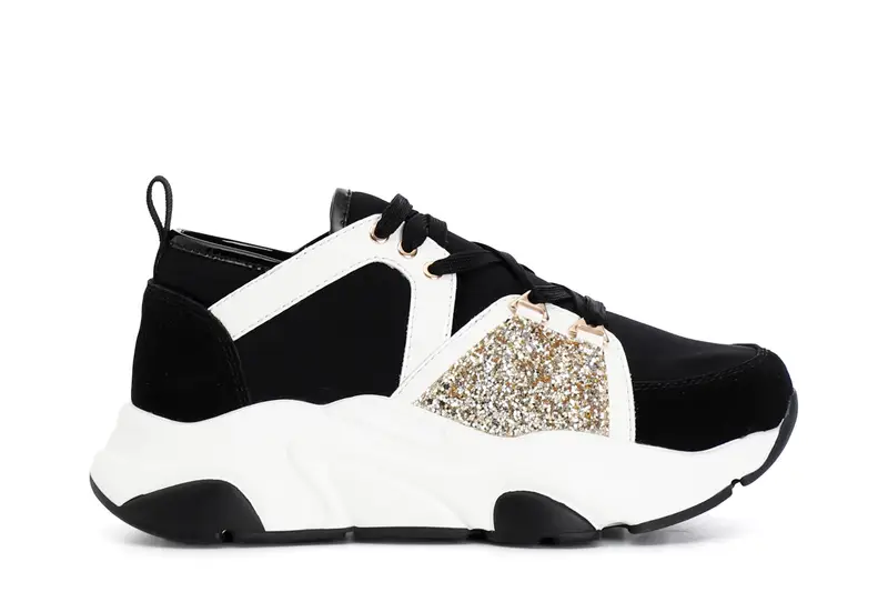 scarpa running donna nero/oro