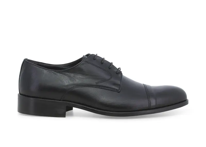Scarpa stringata classica uomo in pelle nero u0723z
