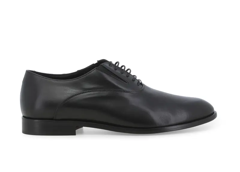 Scarpa stringata uomo francesina in pelle nero u0885z
