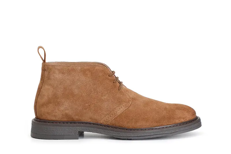 scarpa uomo in pelle scamosciata allacciata cuoio 43