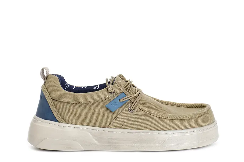 scarpe allacciate in tessuto sabbia