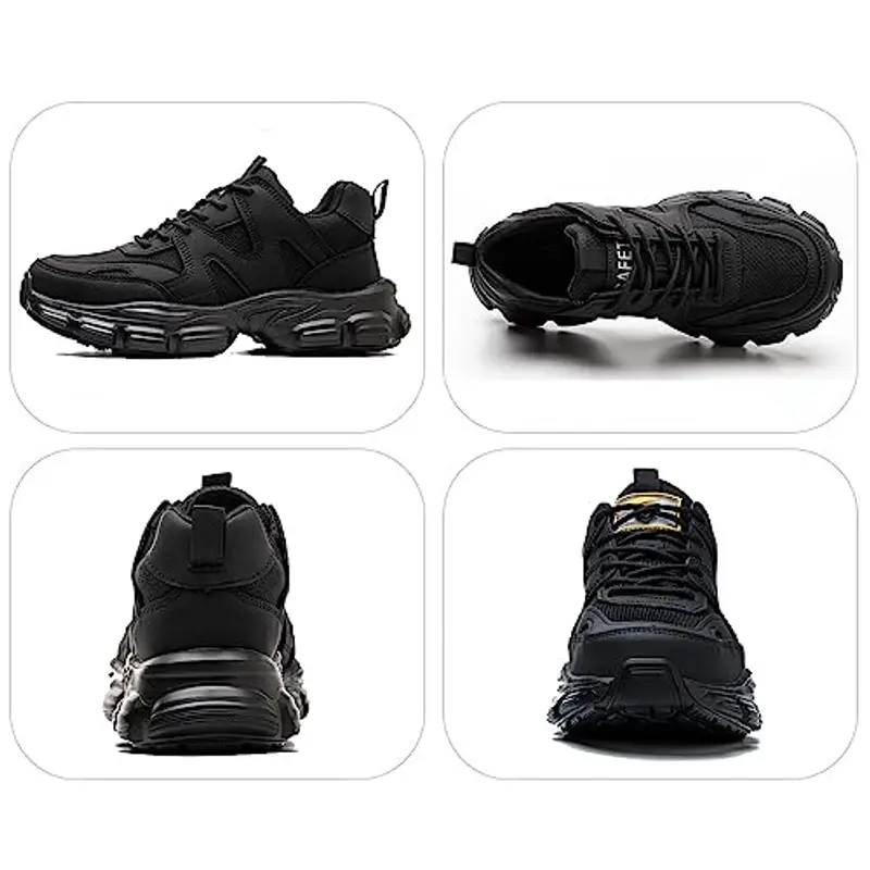 Scarpe Antinfortunistiche Donna Leggere e Comode Scarpe da Lavoro con Punta in Acciaio Antiscivolo Traspiranti Scarpe miniatura 2