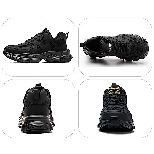 Scarpe Antinfortunistiche Donna Leggere e Comode Scarpe da Lavoro con Punta in Acciaio Antiscivolo Traspiranti Scarpe miniatura 2