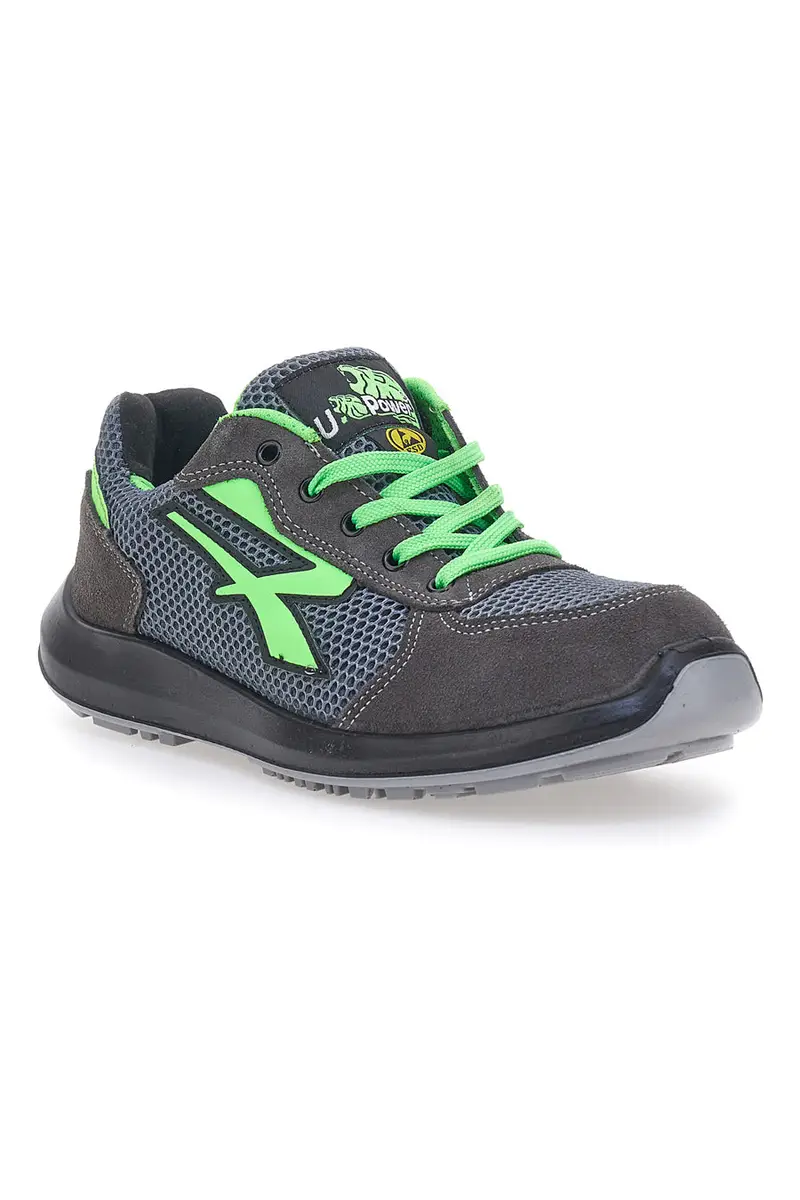 Scarpe antinfortunistiche grigie traspiranti U.Power Gemini ESD S1P SRC miniatura 2