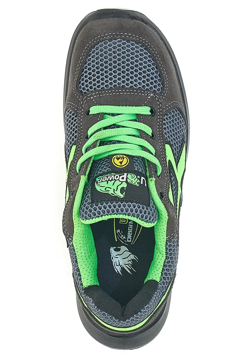 Scarpe antinfortunistiche grigie traspiranti U.Power Gemini ESD S1P SRC miniatura 3
