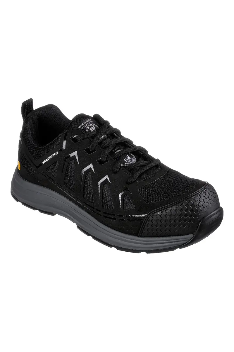 Scarpe Antinfortunistiche Nere Skechers Work: Malad II Comp Toe miniatura 2