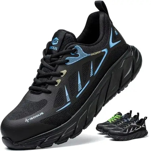 Scarpe Antinfortunistiche Uomo Leggere Scarpe da Lavoro Donna Comodo con Punta in Acciaio Antiscivolo Scarpe Sicurezza