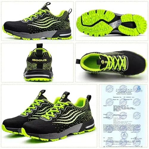 Scarpe Antinfortunistiche Uomo Scarpe da Lavoro Donna Leggere con Punta in Acciaio Traspiranti Scarpe Sicurezza Comode miniatura 2