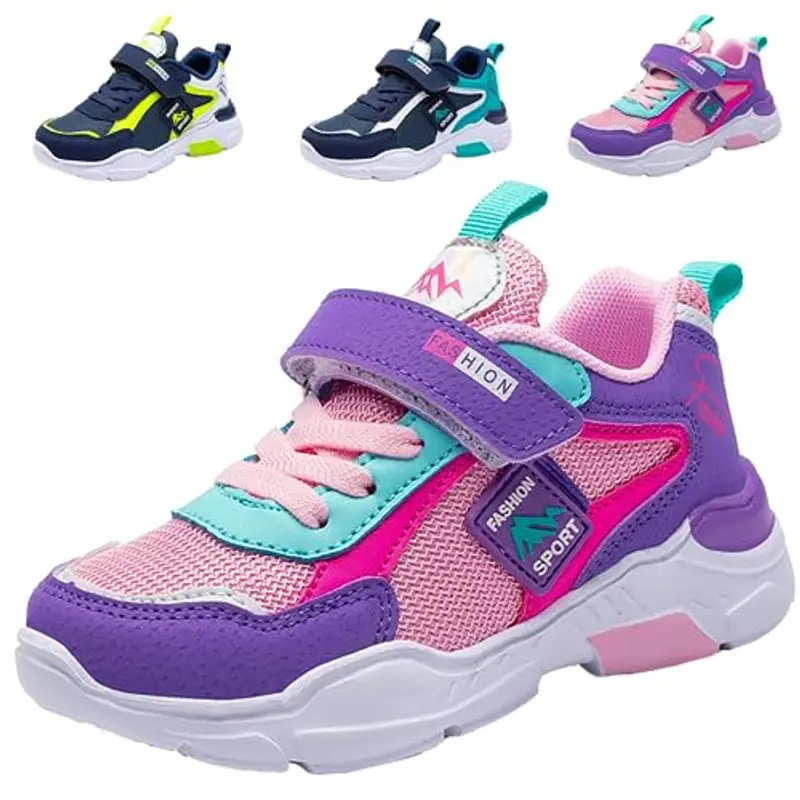 Scarpe Basket Ragazze 29 Ginnastica Bambina Corsa Ragazzi Traspiranti Sportive Camminata Atletica Tennis Sneaker Rosa
