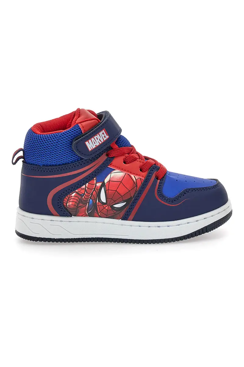 Scarpe blu alte con dettagli rossi Spiderman R1310632S