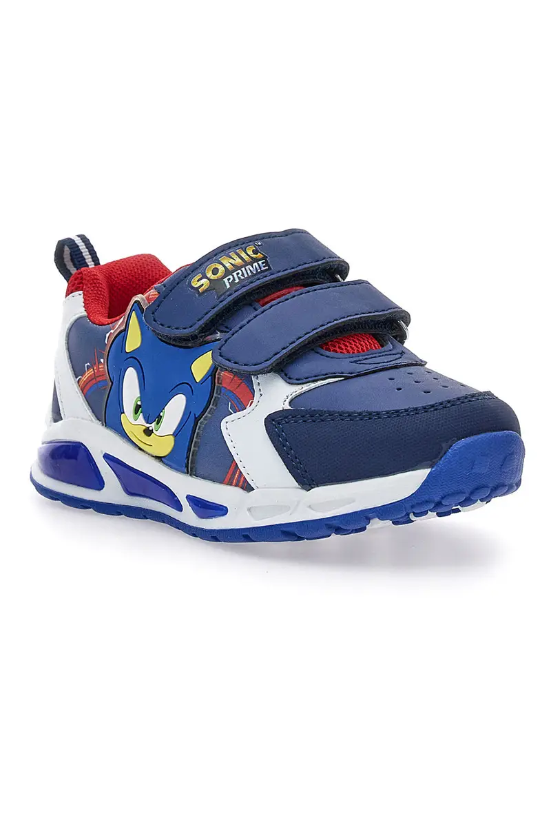 Scarpe blu con luci e stampa Sonic N9610051S20 miniatura 2