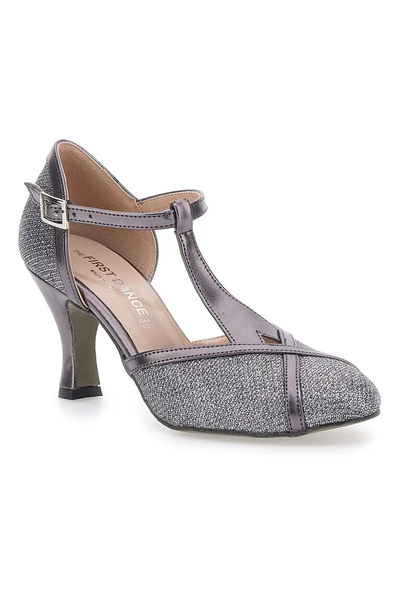 Scarpe da Ballo Antracite con Glitter THE FIRST DANCE 5325 miniatura 2