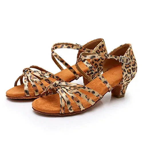 Scarpe da Ballo Bambina Ragazza Principessa da Ballo Tango Scarpe Latine Sandali da Danza per Bambini Elegante miniatura 2