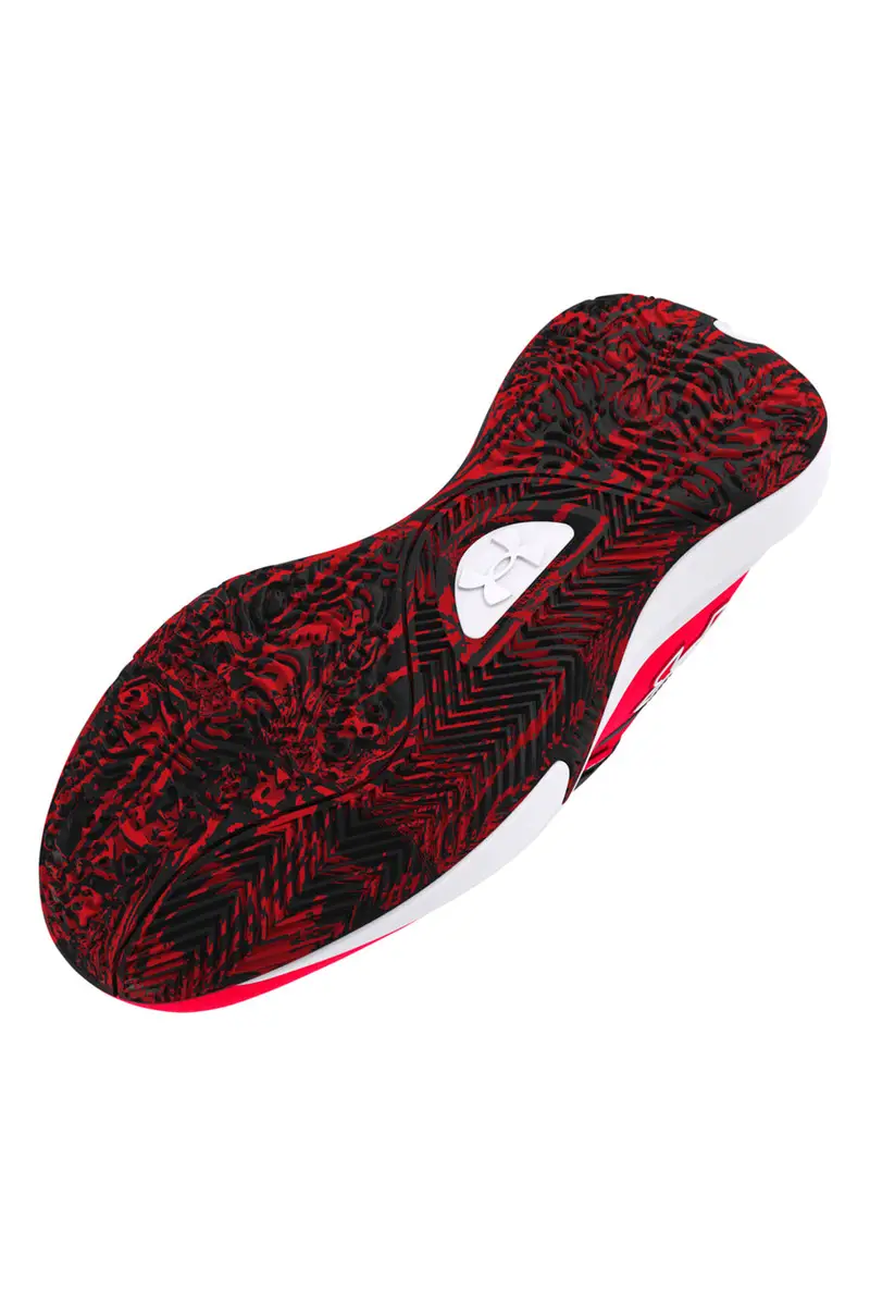 Scarpe da basket Nere e Rosse Under Armour Lockdown 7 miniatura 3