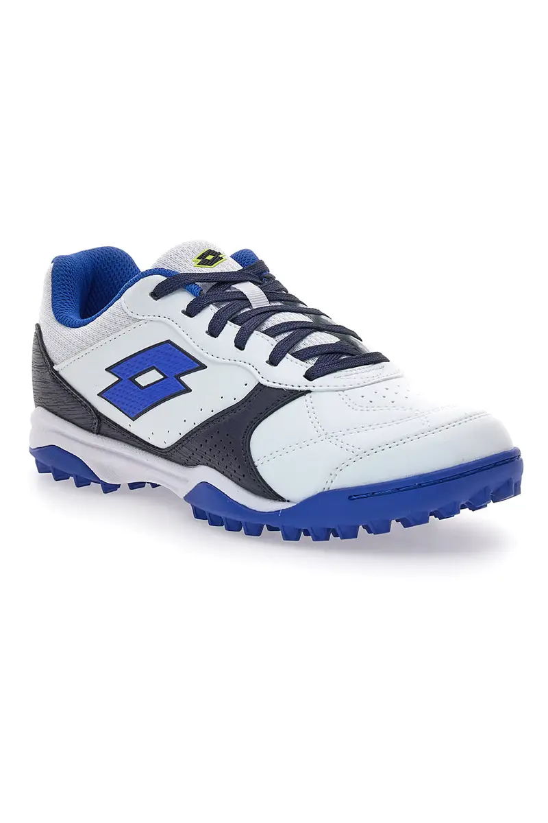 Scarpe da Calcetto Bianche e Blu Lotto Tacto 300 VII TF miniatura 2