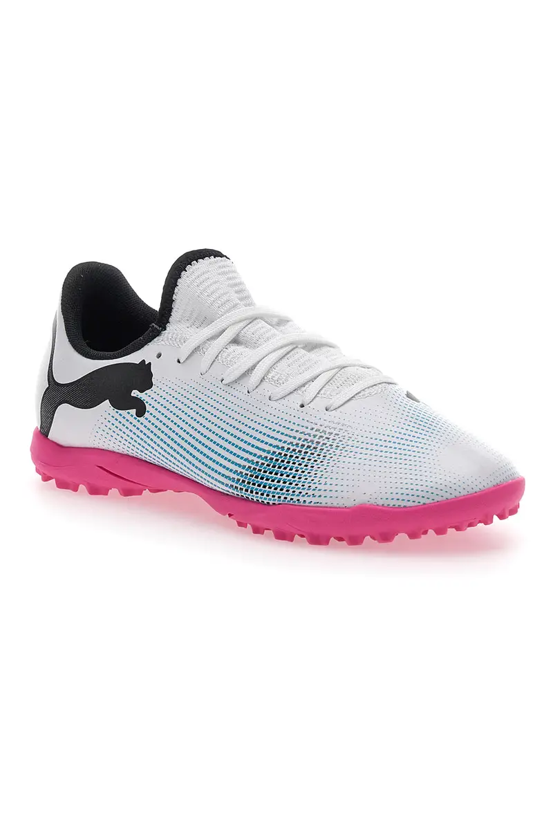 Scarpe da Calcetto Bianche Puma Future 7 Play TT JR miniatura 2