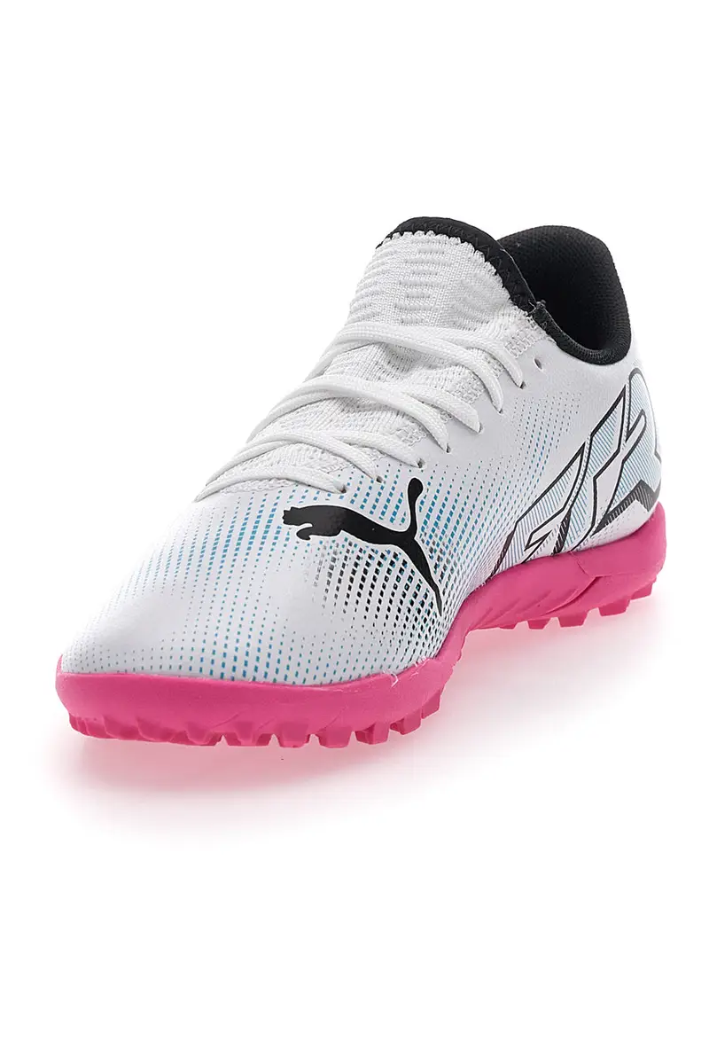 Scarpe da Calcetto Bianche Puma Future 7 Play TT JR miniatura 3