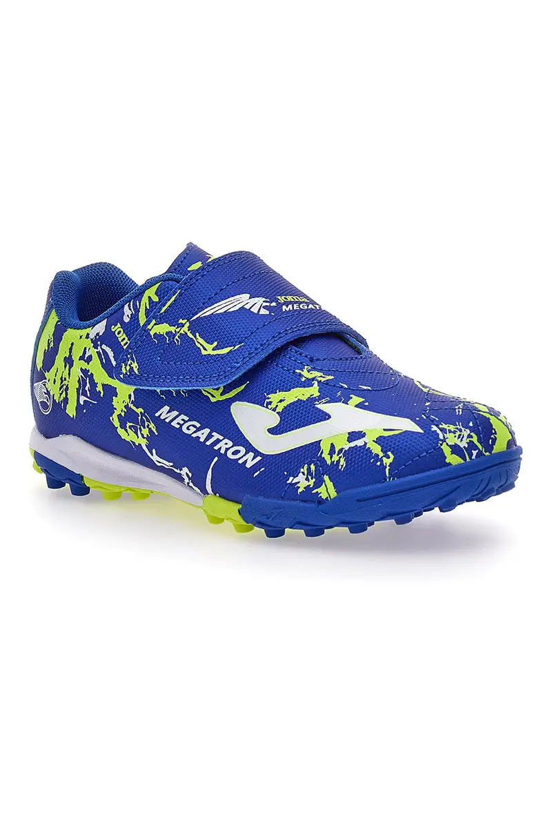 Scarpe da Calcetto Blu Con Strappo Joma Megatron Jr 2404 miniatura 2