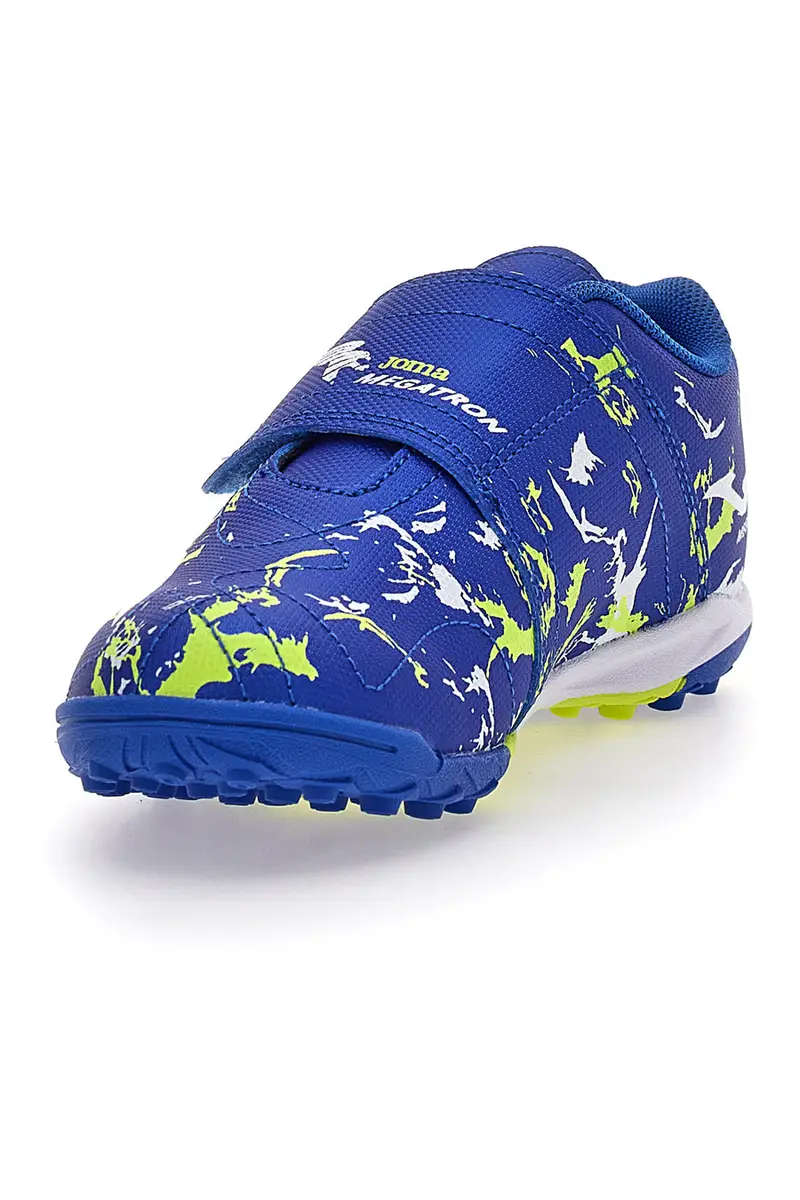 Scarpe da Calcetto Blu Con Strappo Joma Megatron Jr 2404 miniatura 3