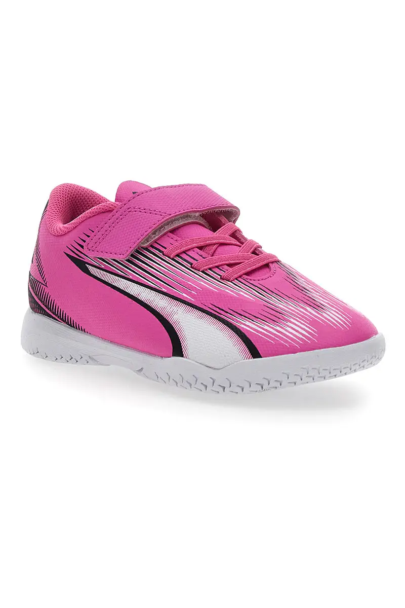 Scarpe da Calcetto Fucsia Puma Ultra Play It V Jr miniatura 2