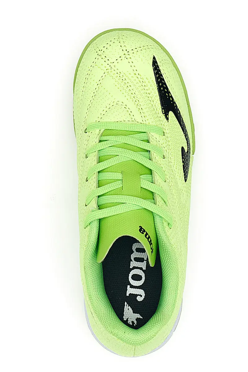 Scarpe da calcetto giallo fluo con dettagli neri Joma EVOLUTION JR 2511 miniatura 3