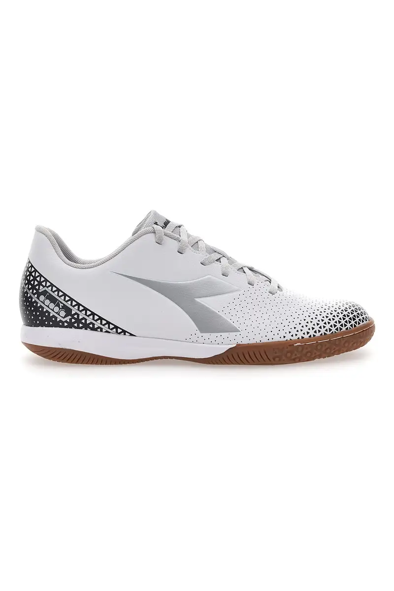 Scarpe da Calcetto Indoor Bianche con Logo Silver Diadora Pichichi 6 Idr