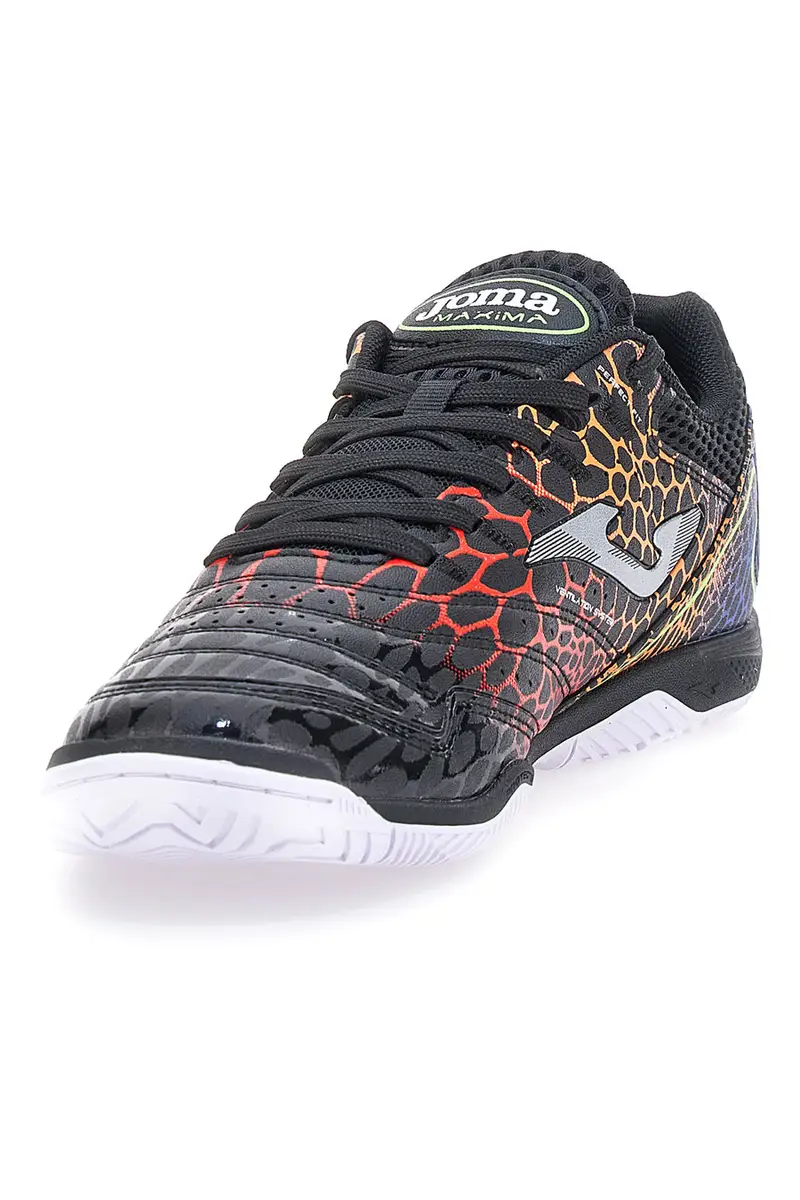 Scarpe da calcetto indoor nere con suola bianca JOMA MAXIMA 2431 miniatura 3