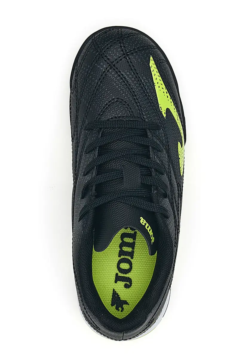 Scarpe da calcetto nere con dettagli lime Joma EVOLUTION JR 2501 miniatura 3