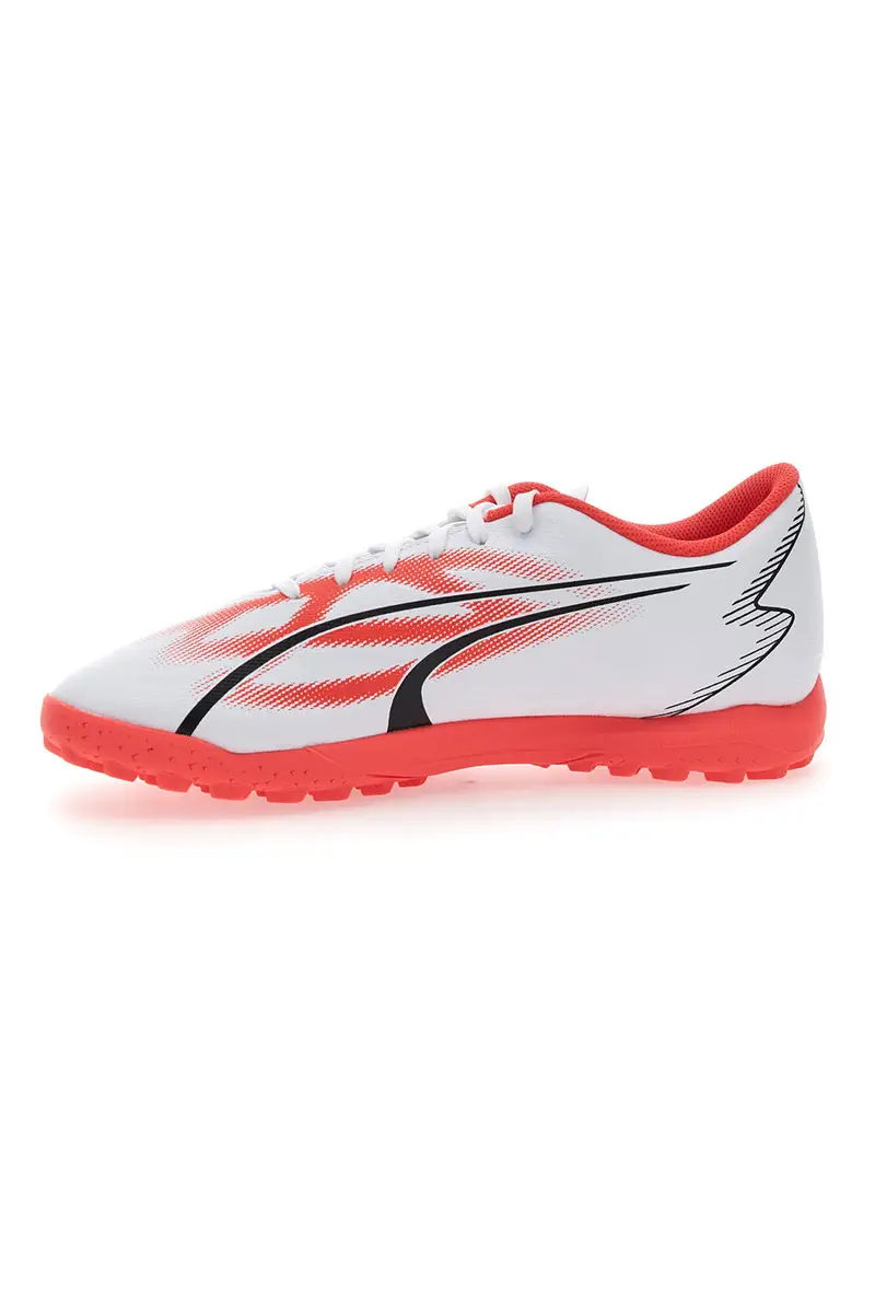 Scarpe da Calcetto Puma Ultra Play TT Bianche e Arancioni miniatura 3