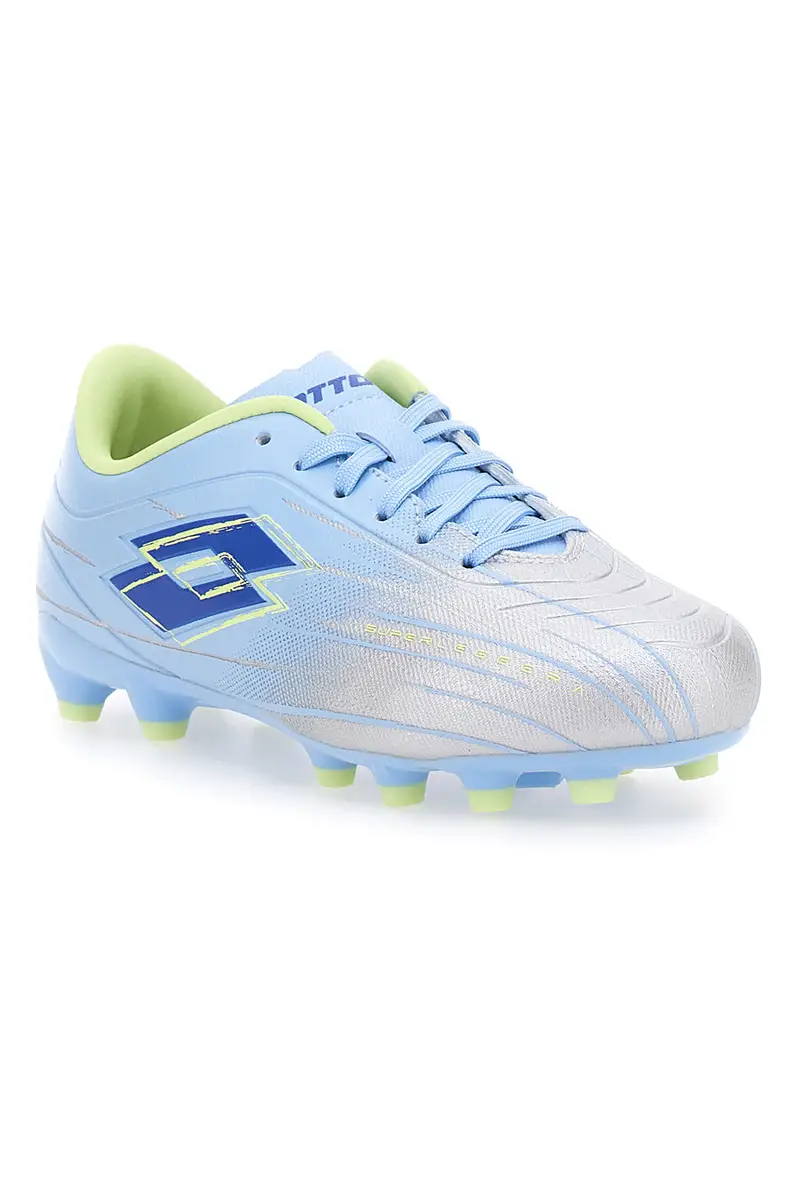 Scarpe da Calcio Argento e Blu LOTTO SOLISTA 700 IX FG JR miniatura 2