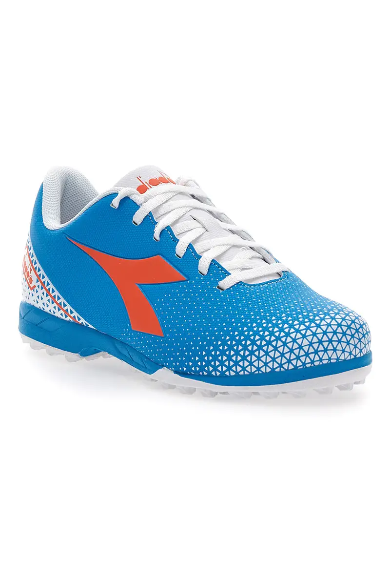 Scarpe da Calcio Azzurre con Logo Arancione Diadora Pichichi 6 Tf Jr miniatura 2