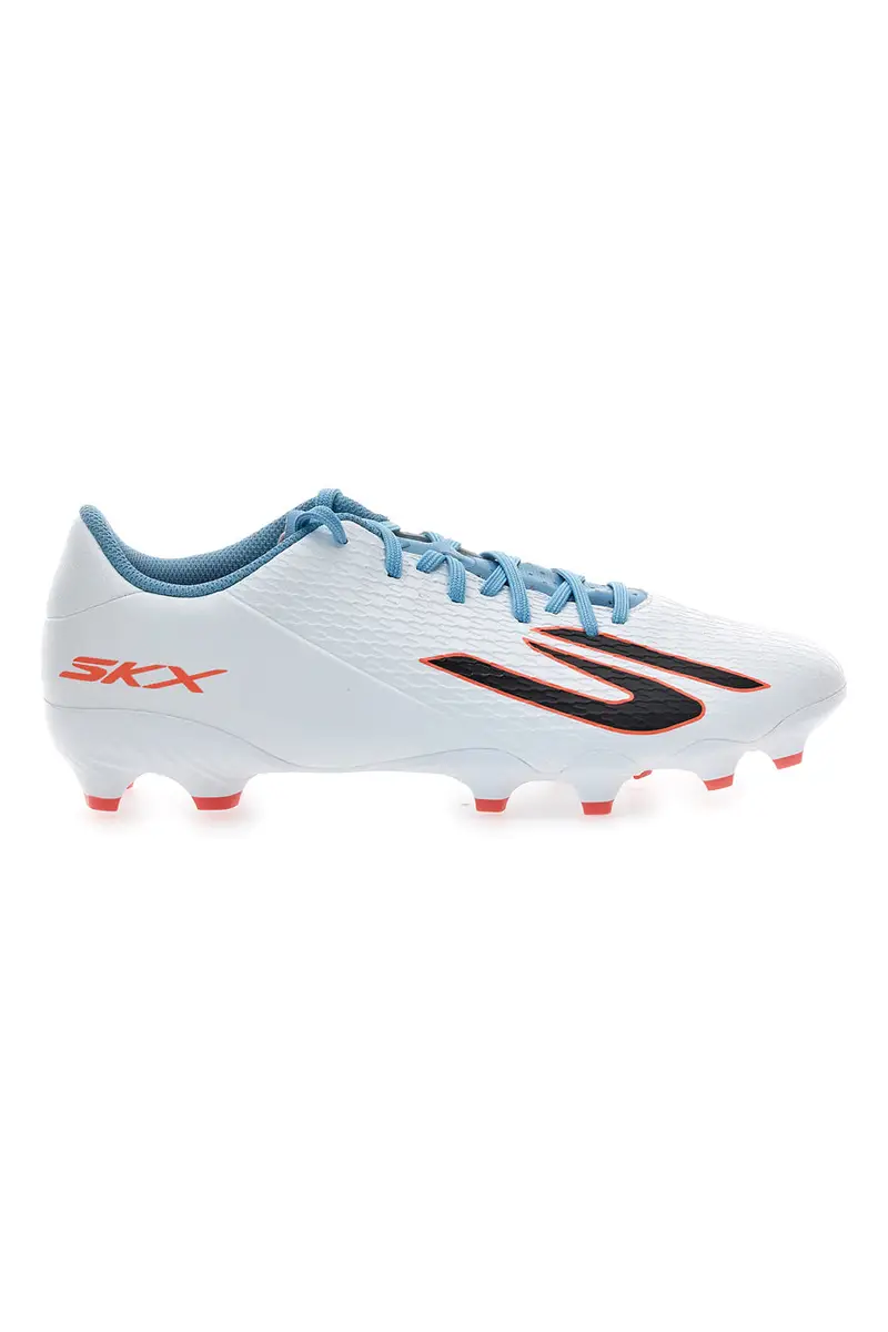 Scarpe da calcio bianche con dettagli azzurri Skechers SKX_2 Club MG