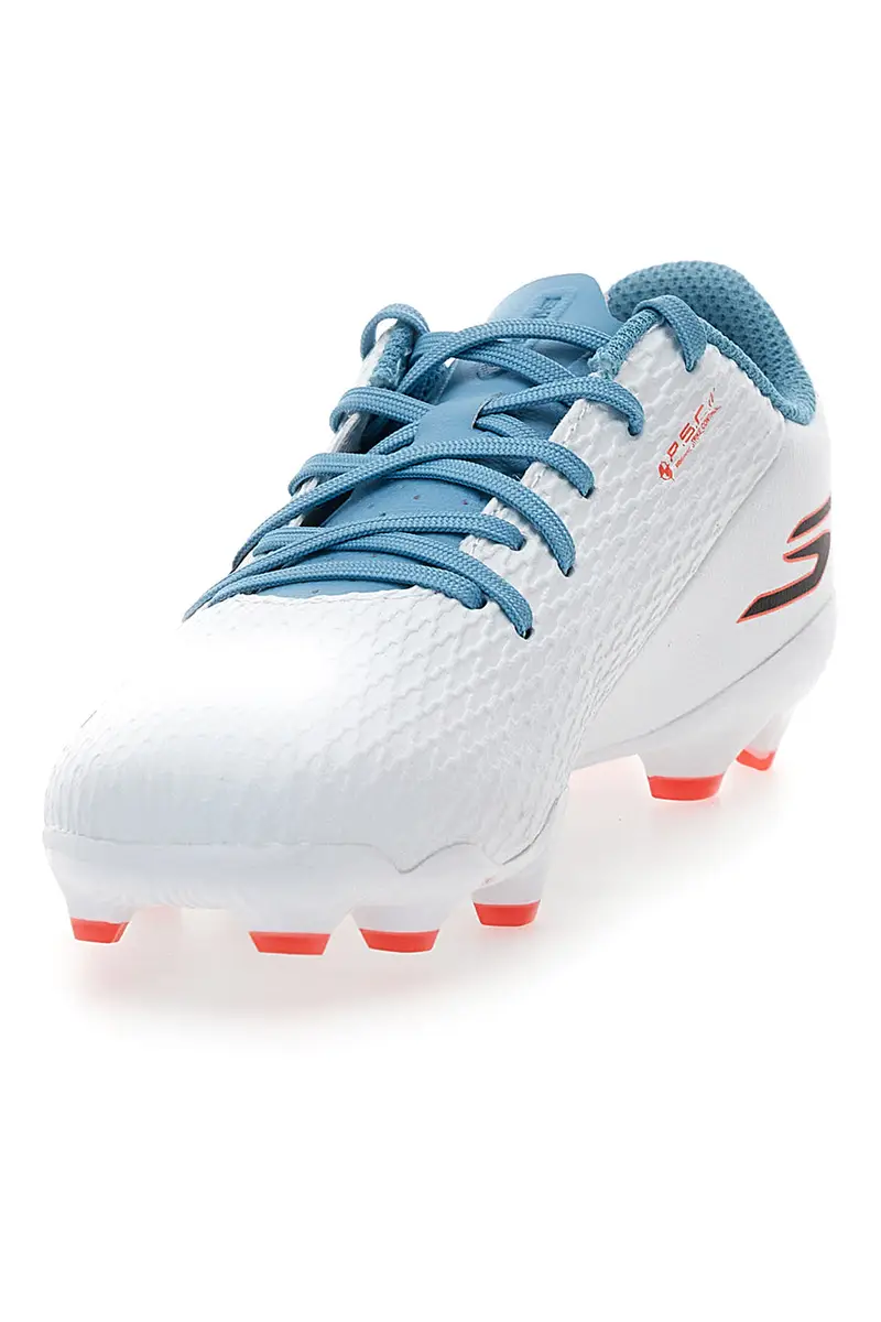 Scarpe da calcio bianche con lacci e suola FG Skechers SKX 2 JR YO miniatura 3