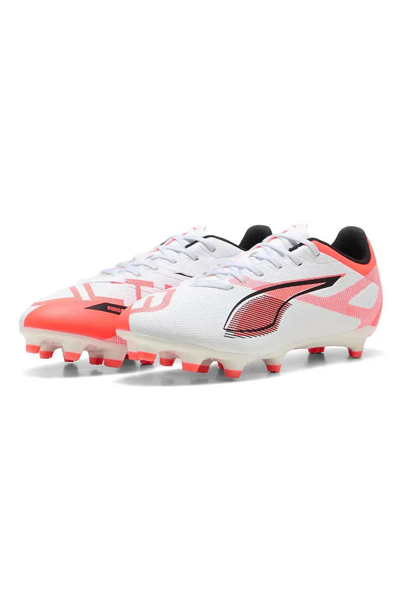 Scarpe da Calcio Bianche e Rosse Puma ULTRA 5 PLAY FG/AG Jr miniatura 2
