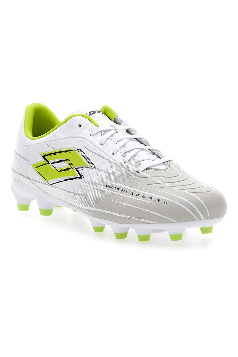 Scarpe da calcio bianche lime tacchetti LOTTO SOLISTA 700 IX miniatura 2