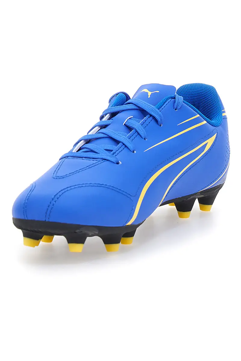 Scarpe da Calcio Blu Con Fregio Laterale Puma Vitoria Fg/Ag Jr miniatura 3