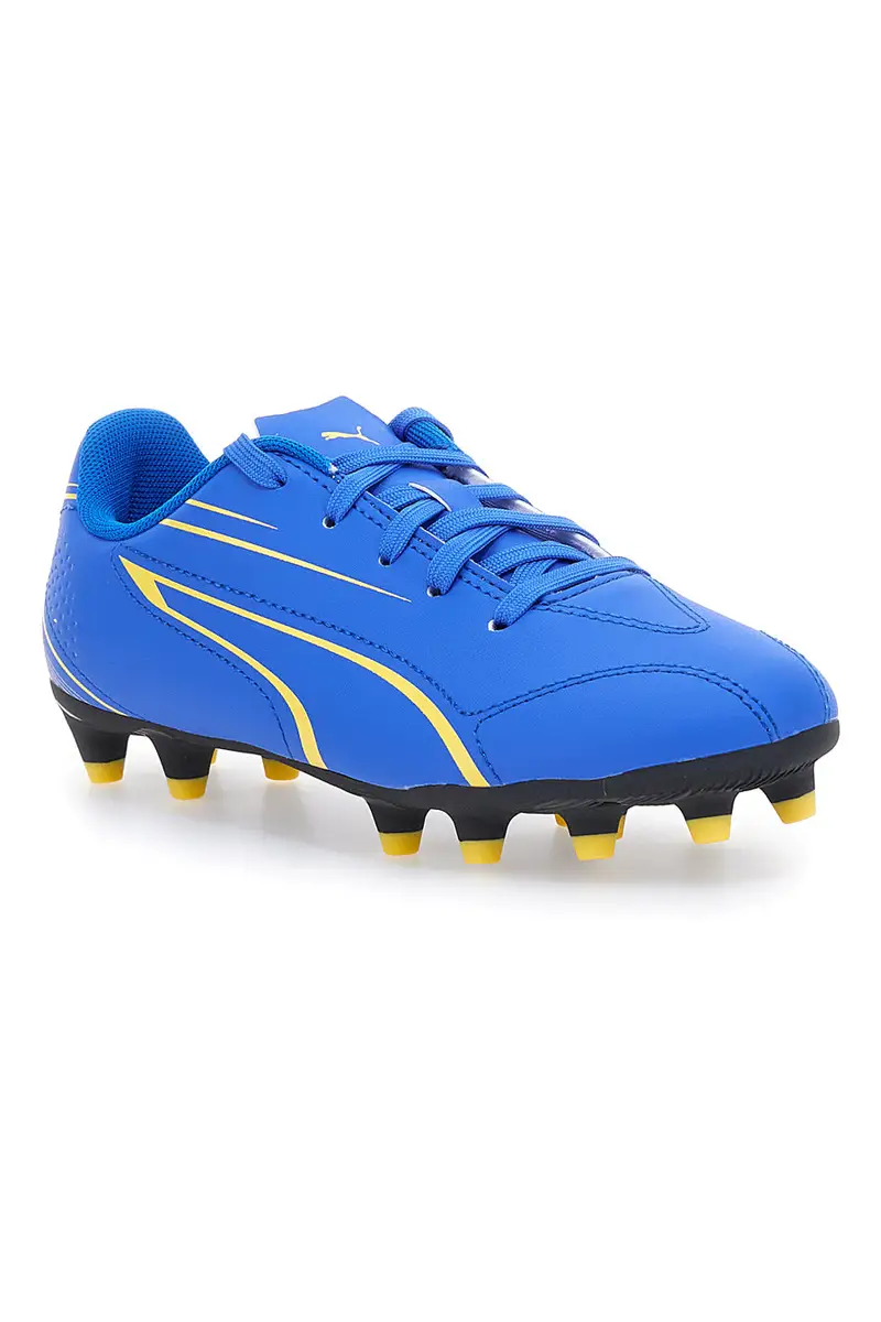 Scarpe da Calcio Blu e Gialle Puma Vitoria Fg/Ag Jr miniatura 2