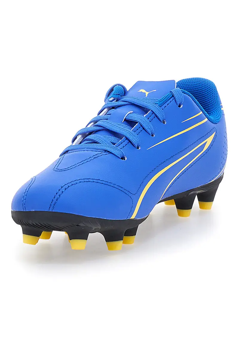 Scarpe da Calcio Blu e Gialle Puma Vitoria Fg/Ag Jr miniatura 3