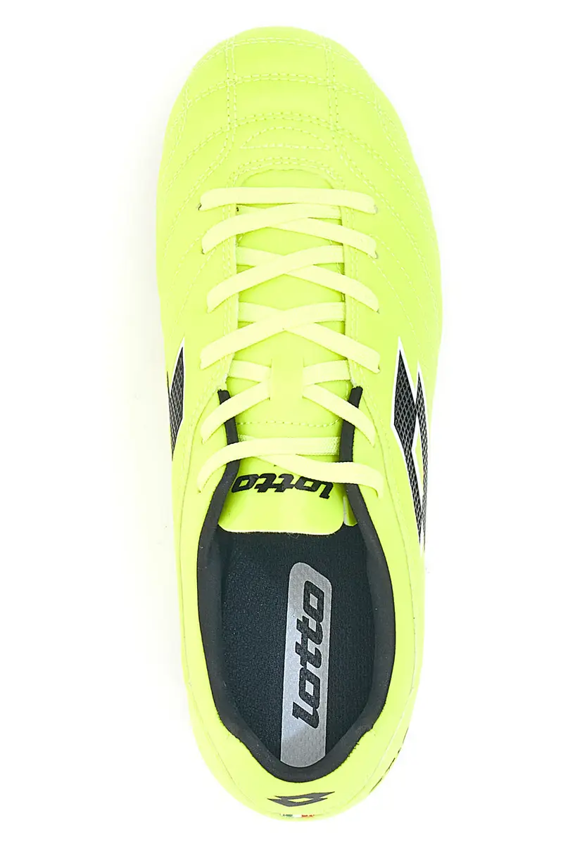 Scarpe da calcio giallo fluo FG LOTTO STADIO 705 JR miniatura 3
