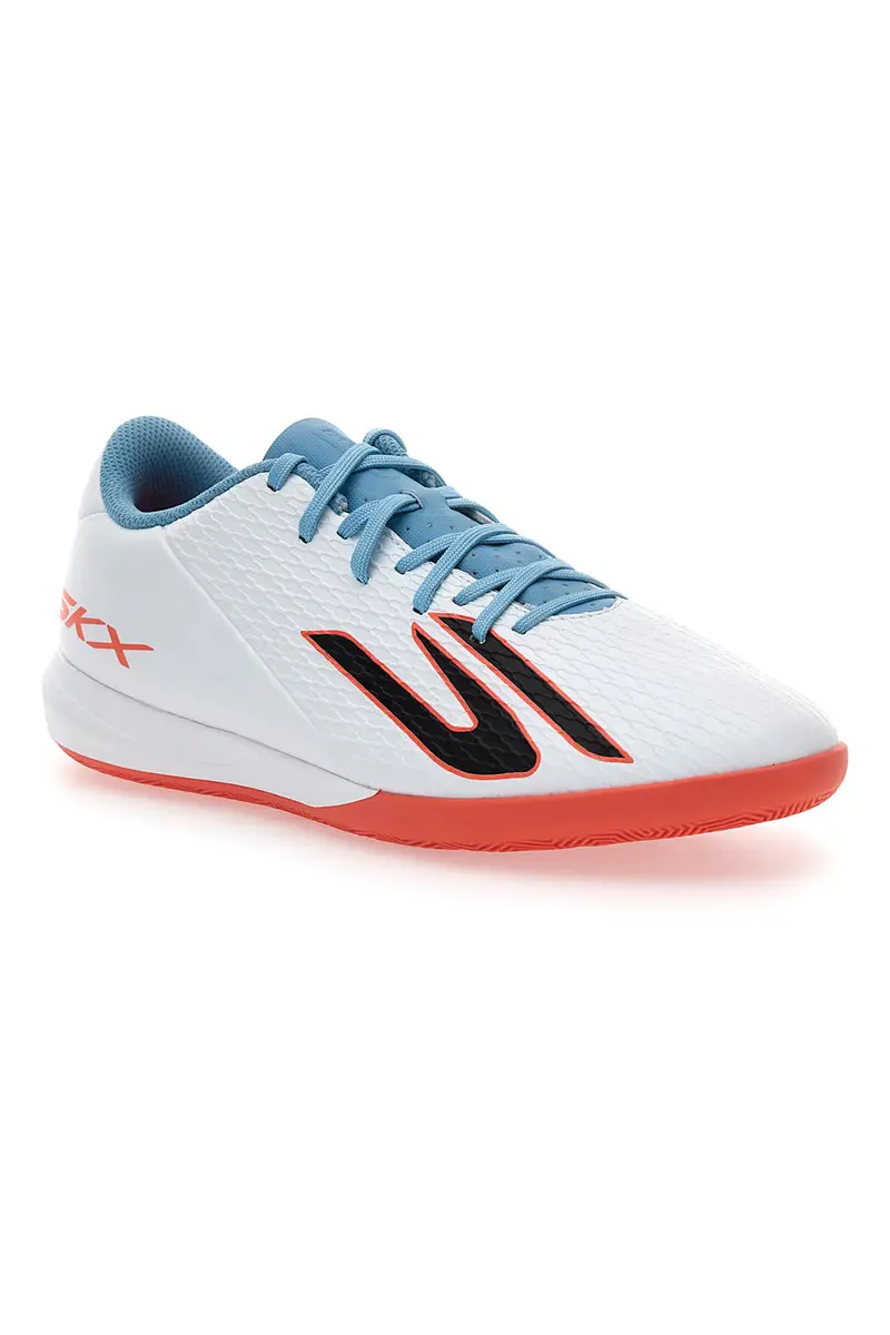 Scarpe da calcio indoor bianche con dettagli azzurri Skechers Club IC miniatura 2