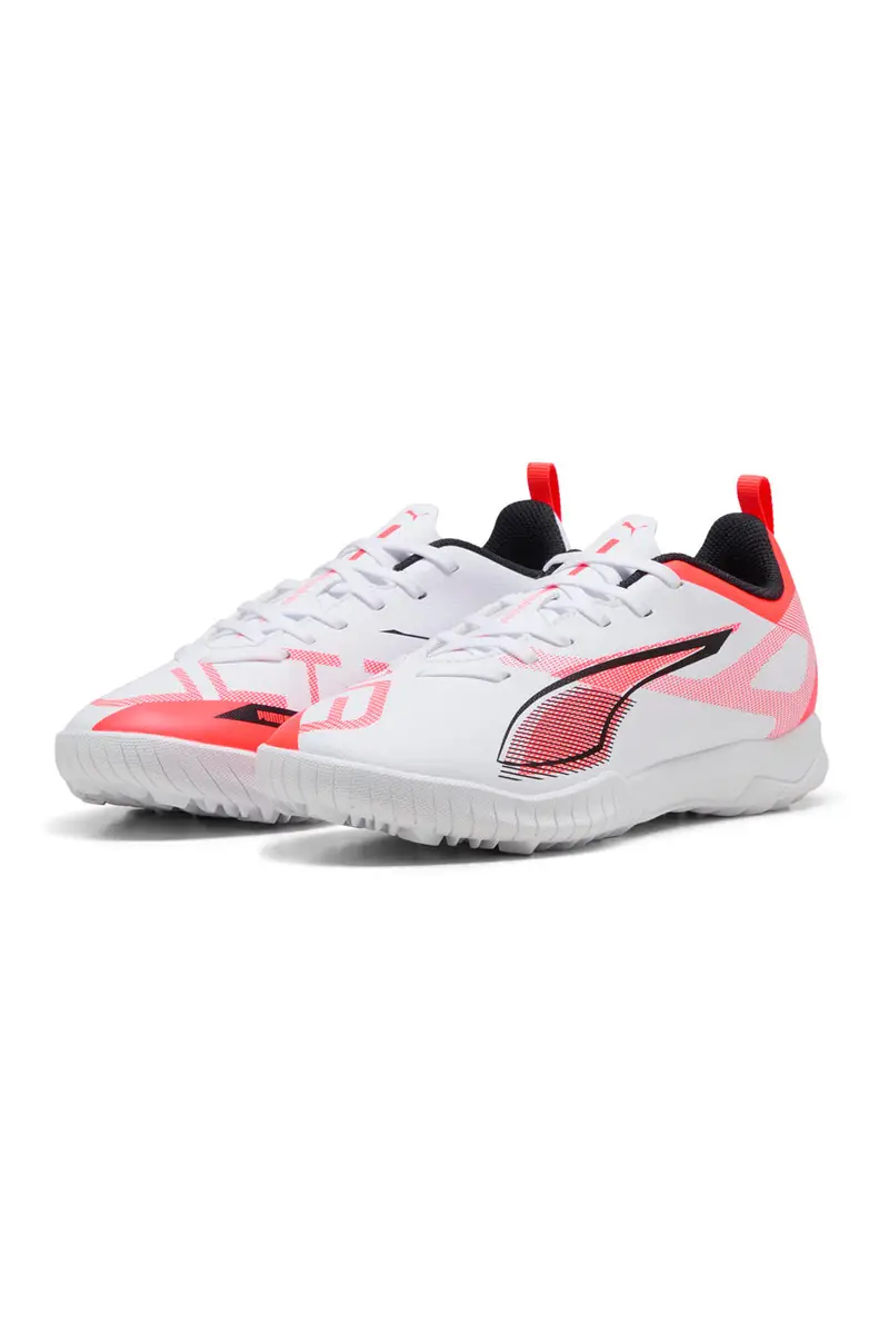 Scarpe da Calcio Indoor PUMA ULTRA 5 PLAY TT Jr Bianche e Rosse miniatura 2