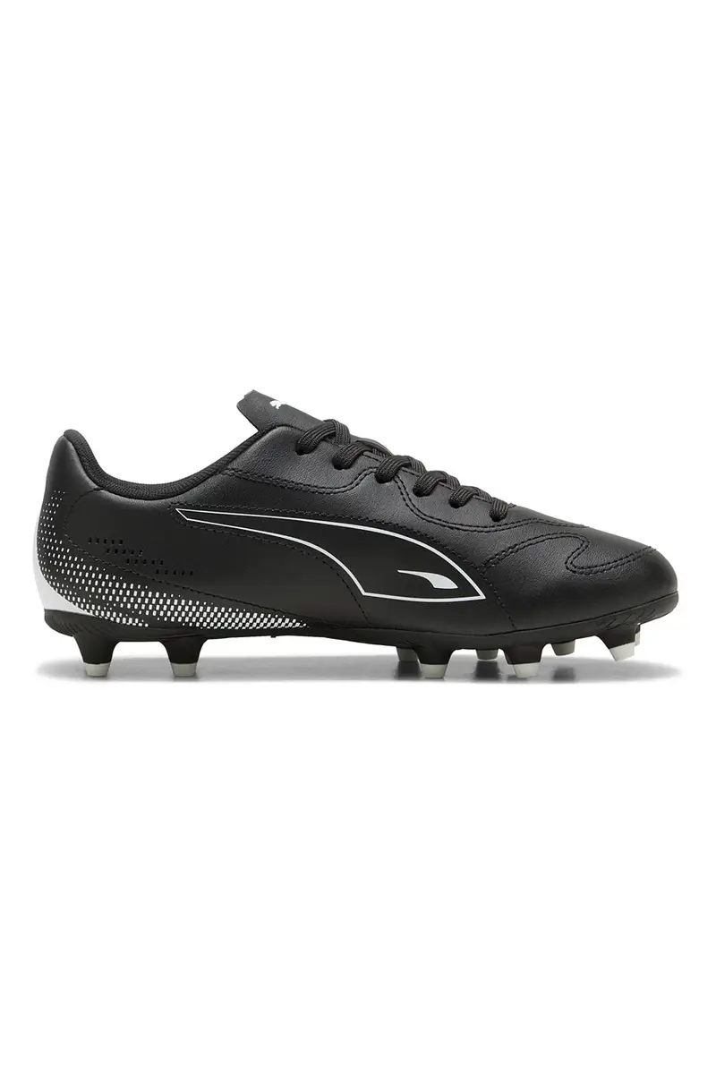 Scarpe da calcio nere con logo bianco Puma Vitoria II FG/AG Jr miniatura 3