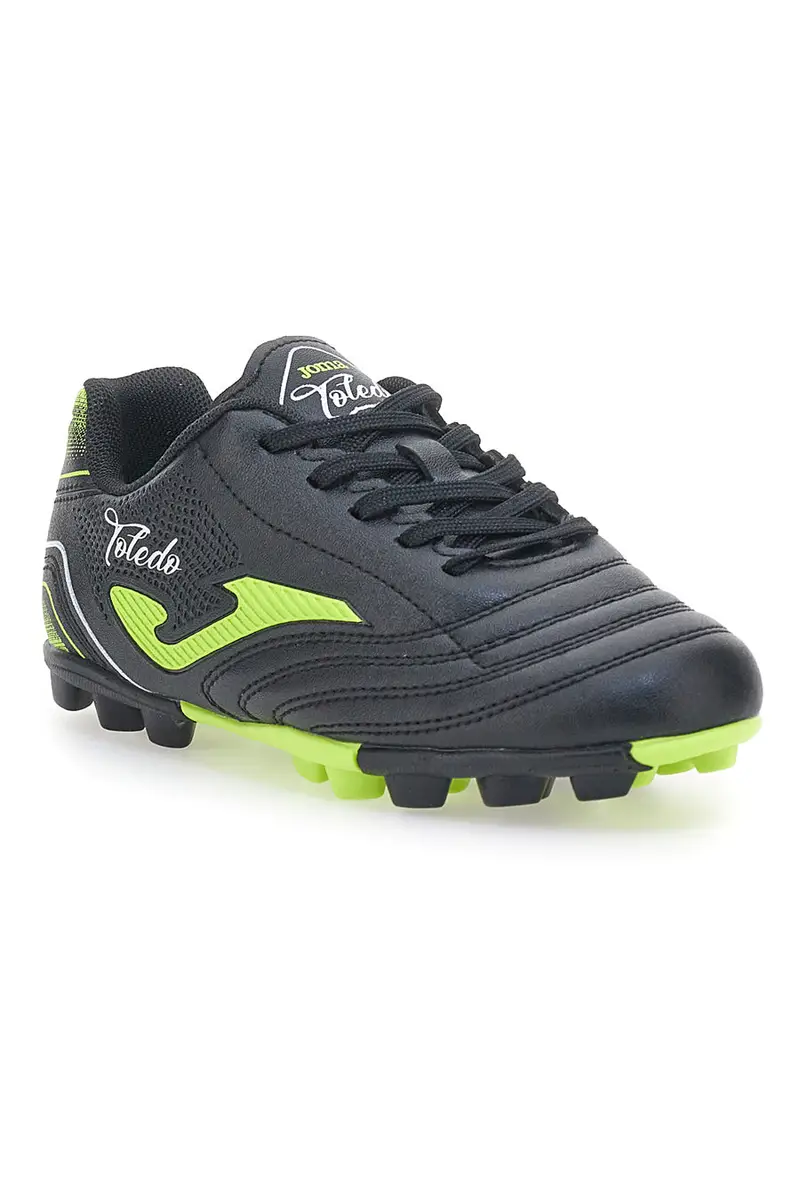Scarpe da Calcio Nere e Giallo Fluo JOMA Toledo Jr 2501 miniatura 2