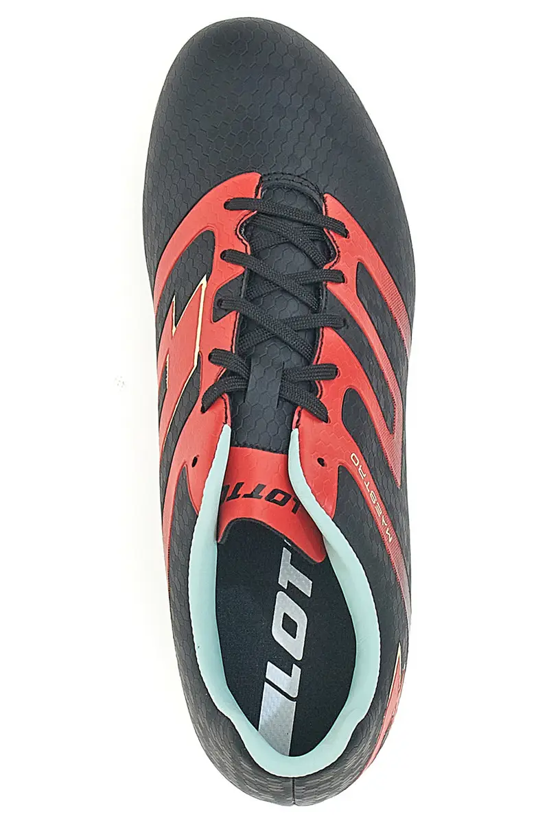 Scarpe da Calcio Nere e Rosse Lotto Maestro 700 V FG miniatura 3