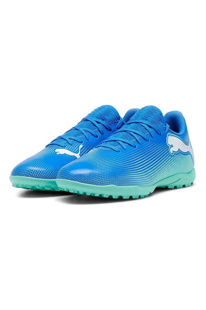 Scarpe da calcio per erba blu Puma Future 7 Play TT miniatura 2