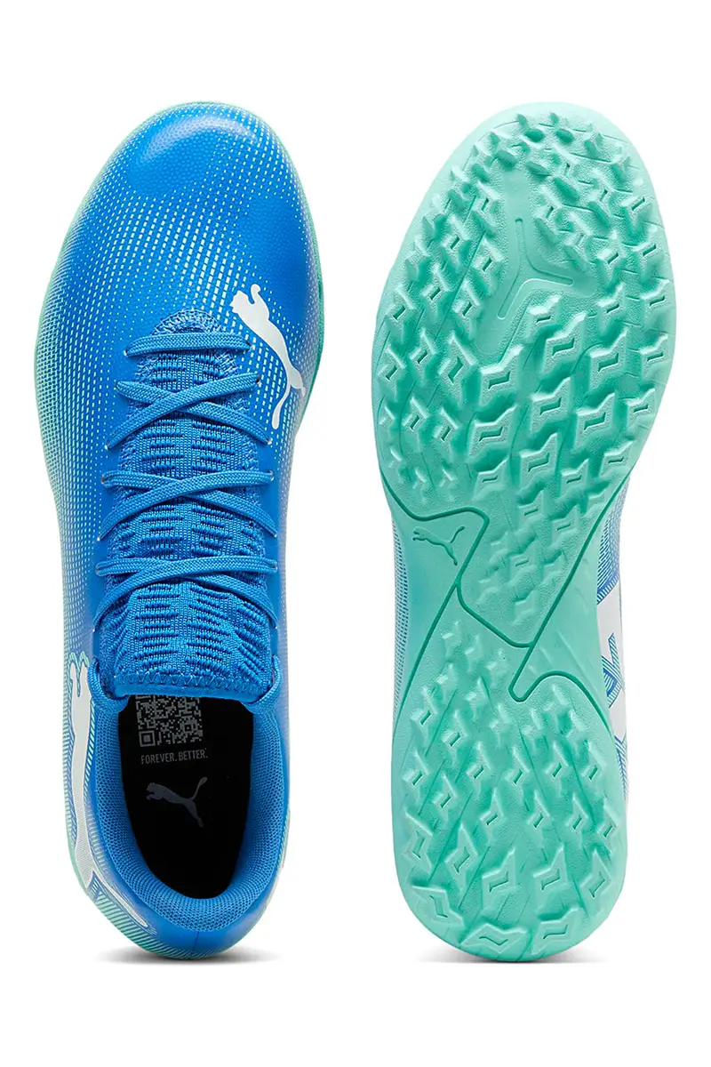 Scarpe da calcio per erba blu Puma Future 7 Play TT miniatura 3