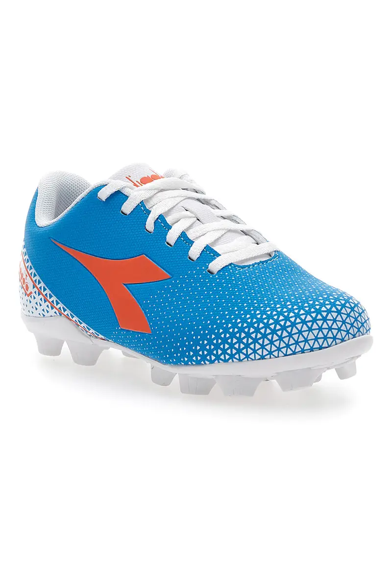 Scarpe da Calcio per Terreni Duri Azzurre con Logo Arancione Diadora Pichichi 6 Md Jr miniatura 2