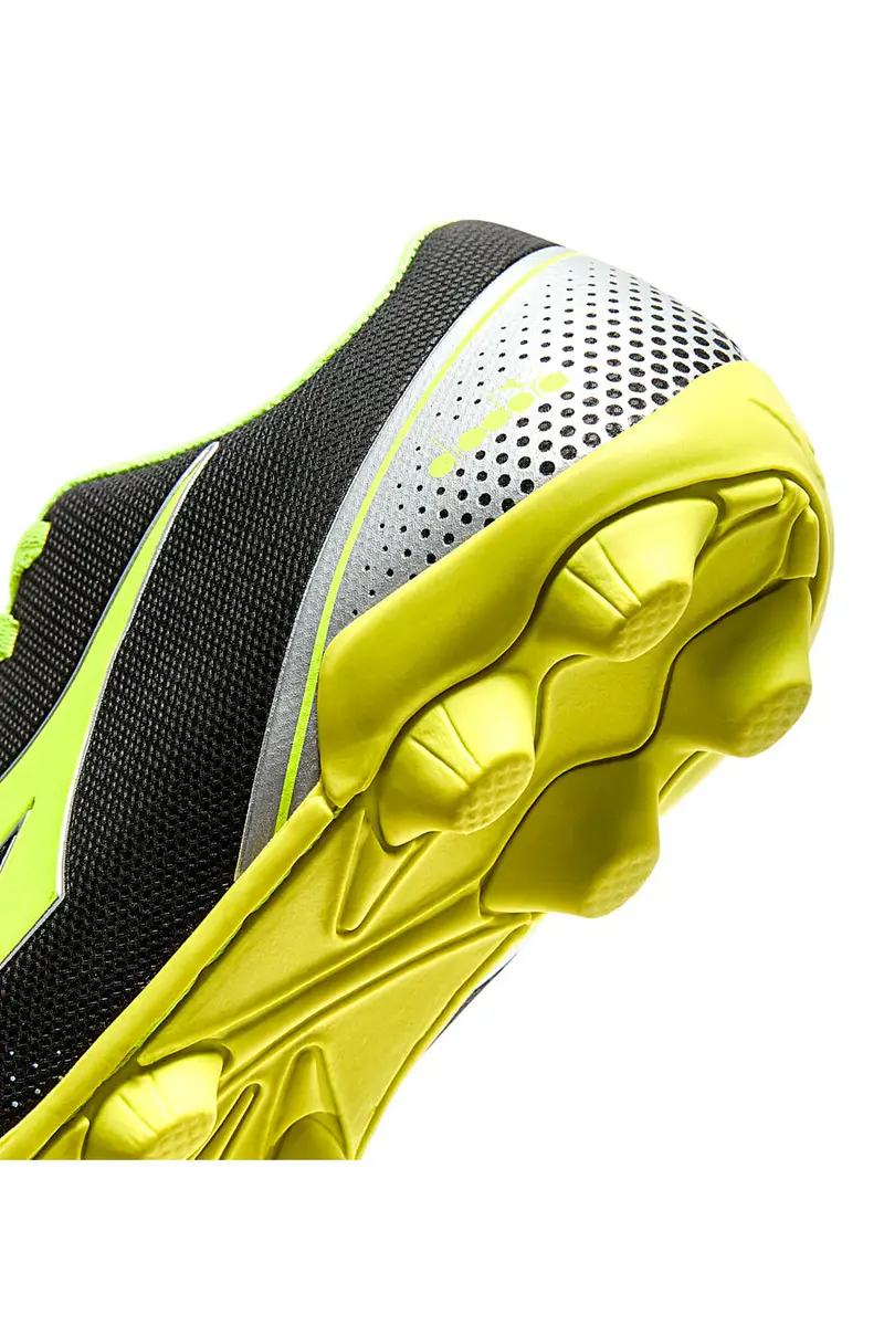 Scarpe da Calcio per Terreni Duri Nere e Gialle Diadora Pichichi 7 MD Jr miniatura 3