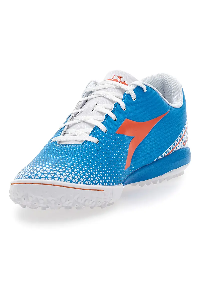 Scarpe da Calcio per Terreni Sintetici Azzurre con Logo Arancione Diadora Pichichi 6 Tfr miniatura 3